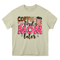 Mossy coffee first mom later Heavy Core Tee - JahusDesignShop