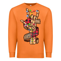 Carrot merry christmas skeleton hand Premium Sweatshirt - CowhideDigitalArt
