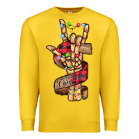 Lemon merry christmas skeleton hand Premium Sweatshirt - CowhideDigitalArt