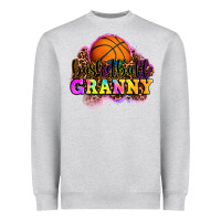 Heather Grey basketball granny Heavyweight Sweatshirt - OliviaCreatesArt