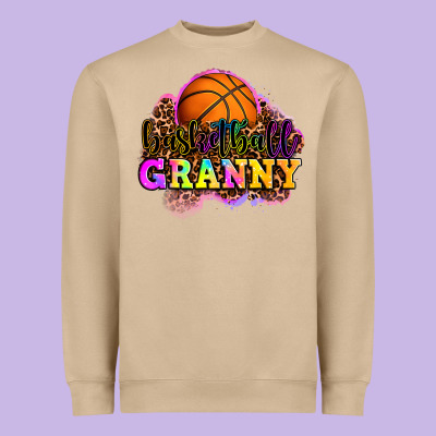 Basketball Granny Heavyweight Sweatshirt Designed By Oliviacreatesart