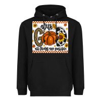 Black With God All Things Are Possible Heavyweight Hoodie - CowhideDigitalArt