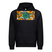 Black gemtone and sunflowers license plate Urban Hoodie - Artiststas