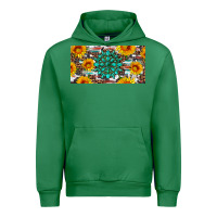 Emerald gemtone and sunflowers license plate Urban Hoodie - Artiststas