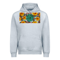 Heather Grey gemtone and sunflowers license plate Urban Hoodie - Artiststas