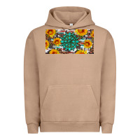 Pigment Burro gemtone and sunflowers license plate Urban Hoodie - Artiststas