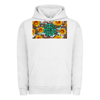 Pigment Lunar Rock gemtone and sunflowers license plate Urban Hoodie - Artiststas