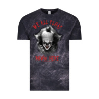 Cloud Black It Movie Pennywise We All Float Down Here Vintage Tee - minhPixels