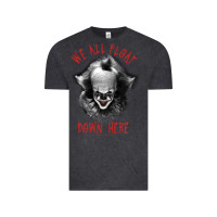 Vintage Black It Movie Pennywise We All Float Down Here Vintage Tee - minhPixels
