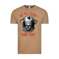 Vintage Coffee It Movie Pennywise We All Float Down Here Vintage Tee - minhPixels