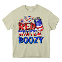 Mossy red white boozy Heavy Core Tee - NancyCooperArtShop