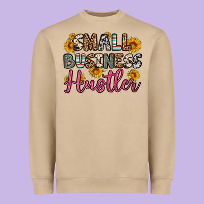 Small Business Hustler Heavyweight Sweatshirt Designed By Oliviacreatesart