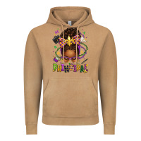 Vintage Camel mardi gras principal afro messy bun Vintage Hoodie - texasbilliewilder