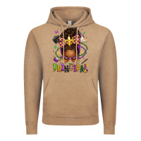 Vintage Coffee mardi gras principal afro messy bun Vintage Hoodie - texasbilliewilder