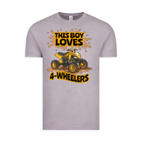 Kids Atv Outfit 4 Wheeler Mudding Gift- Boys Four Wheeler Vintage Tee | Teevron