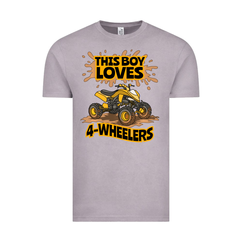 Kids Atv Outfit 4 Wheeler Mudding Gift- Boys Four Wheeler Vintage Tee by minhPixels | Teevron