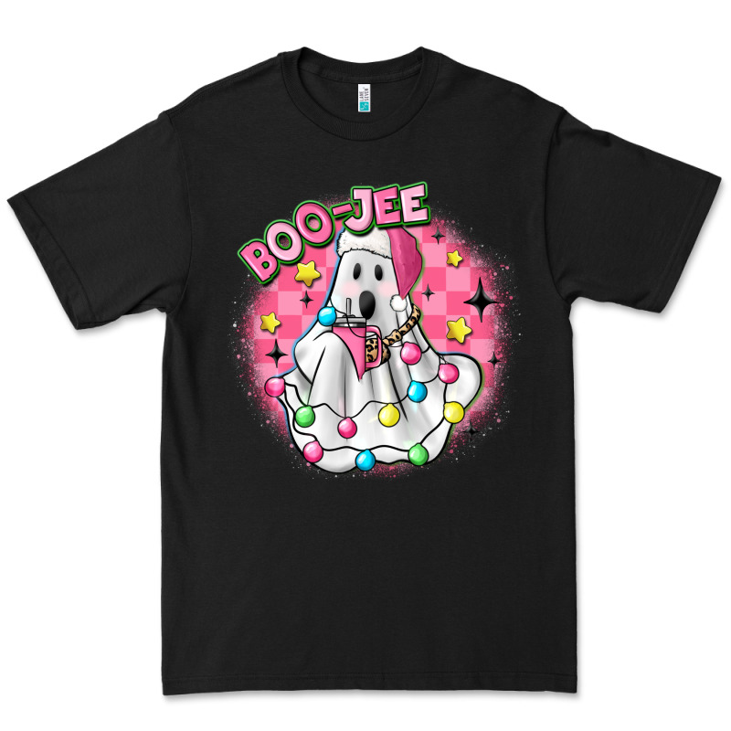 Boo Jee Pink Christmas Ghost Premium Tee by MaliasSmallBusiness | Teevron