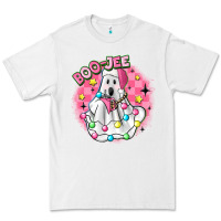 White boo jee pink christmas ghost Premium Tee - MaliasSmallBusiness