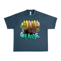 Midnight Navy Mama bear summer Urban Heavy Tee - NancyCooperArtShop