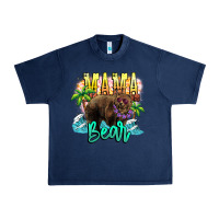 Navy Mama bear summer Urban Heavy Tee - NancyCooperArtShop