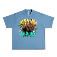 Pebble Blue Mama bear summer Urban Heavy Tee - NancyCooperArtShop