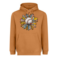 Meerkat Baseball Sunflower Heavyweight Hoodie - CowhideDigitalArt