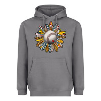 Storm Baseball Sunflower Heavyweight Hoodie - CowhideDigitalArt
