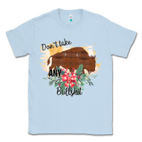 Dusty Blue Take No Bull Floral Rodeo Classic Tee - Bettercallsaul