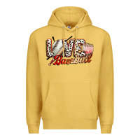 Antique Gold love baseball Premium Hoodie - FaDigitalArtStudio