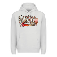 Dove Grey love baseball Premium Hoodie - FaDigitalArtStudio