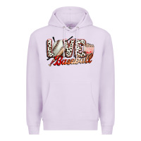 Lilac love baseball Premium Hoodie - FaDigitalArtStudio