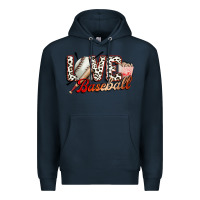 Navy love baseball Premium Hoodie - FaDigitalArtStudio