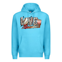 Ocean Blue love baseball Premium Hoodie - FaDigitalArtStudio