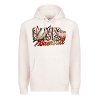 Pale Pink love baseball Premium Hoodie - FaDigitalArtStudio