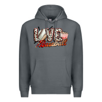 Rock love baseball Premium Hoodie - FaDigitalArtStudio