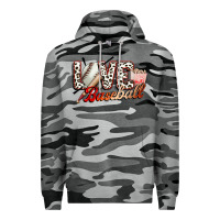 Slate Camo love baseball Premium Hoodie - FaDigitalArtStudio