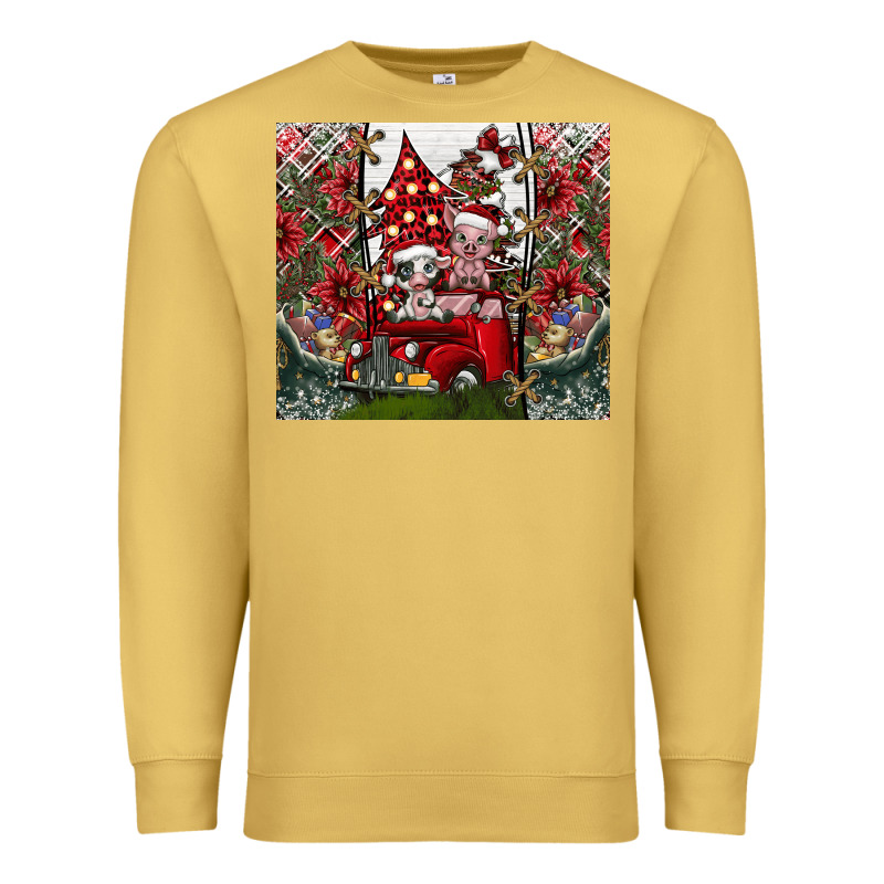 Merry Christmas Premium Sweatshirt by CowhideDigitalArt | Teevron
