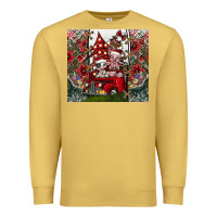 Antique Gold merry Christmas Premium Sweatshirt - CowhideDigitalArt
