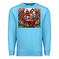 Ocean Blue merry Christmas Premium Sweatshirt - CowhideDigitalArt