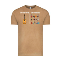 Vintage Camel Guitars How it Started How It's Going Guitar Players Funny Vintage Tee - minhPixels