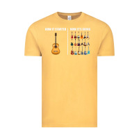 Vintage Mustard Guitars How it Started How It's Going Guitar Players Funny Vintage Tee - minhPixels