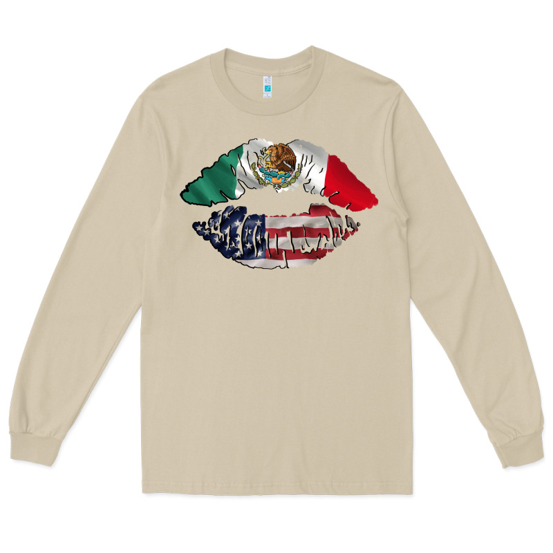 Mexico Usa Lips Long Sleeve Tee by TumblerDesignByShophia | Teevron
