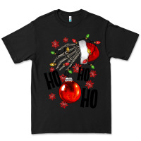 Black Ho ho ho skeleton Premium Tee - NancyCooperArtShop