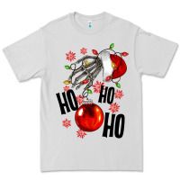 Dove Grey Ho ho ho skeleton Premium Tee - NancyCooperArtShop