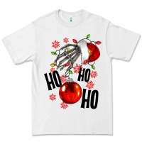 White Ho ho ho skeleton Premium Tee - NancyCooperArtShop