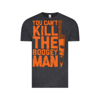 Vintage Black oogeyman halloween horror distressed quote orange Vintage Tee - minhPixels