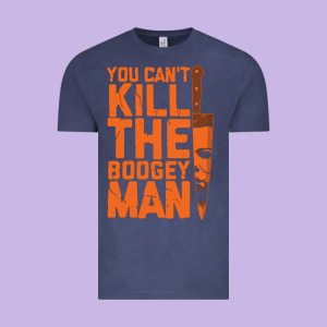 Oogeyman Halloween Horror Distressed Quote Orange Vintage Tee Designed By Minhpixels