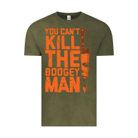 Vintage Olive oogeyman halloween horror distressed quote orange Vintage Tee - minhPixels
