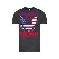 Vintage Black Trump America First Eagle Vintage Tee - Bettercallsaul