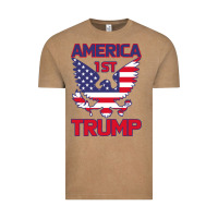 Vintage Coffee Trump America First Eagle Vintage Tee - Bettercallsaul